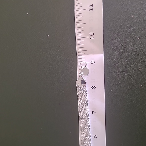 mesh style silver Bracelet(9") - Picture 6 of 6